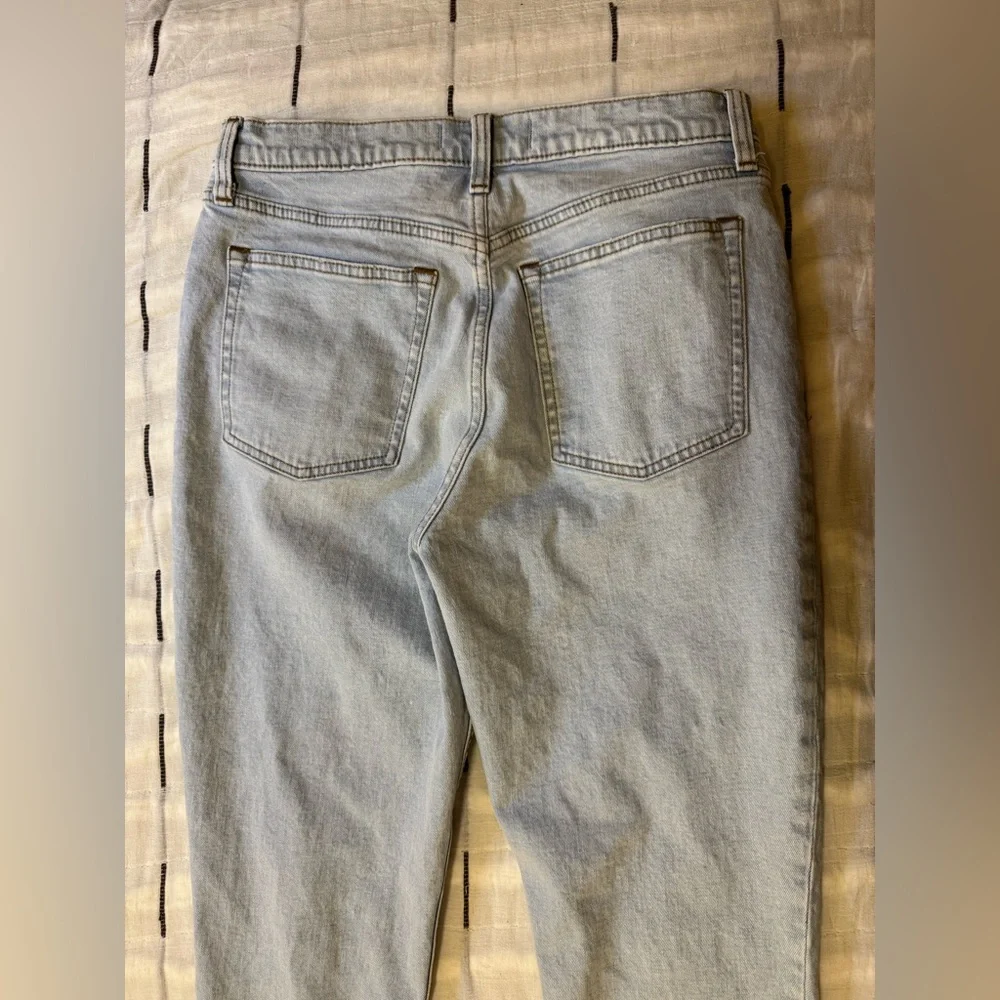 Abercrombie High Rise Skinny Seam Front Split Hem Jeans 29 8L